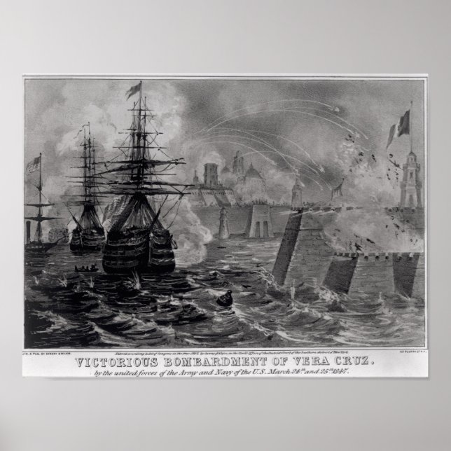 Poster Bombardement victorieux de Vera Cruz (Devant)