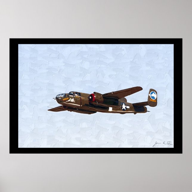 Poster bombardier 2ème guerre mondiale (Devant)
