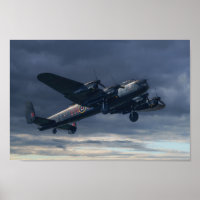 bombardier Lancaster Avro dans le ciel