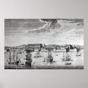 Poster Bombay sur la côte de Malabar