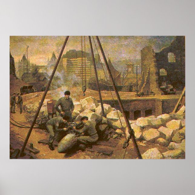 Poster Bombe britannique EOD creuse (Devant)