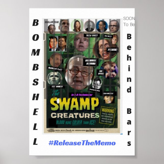 Poster BOMBSHELL-Marais Créatures Bientôt Derrière Les Ba (Devant)