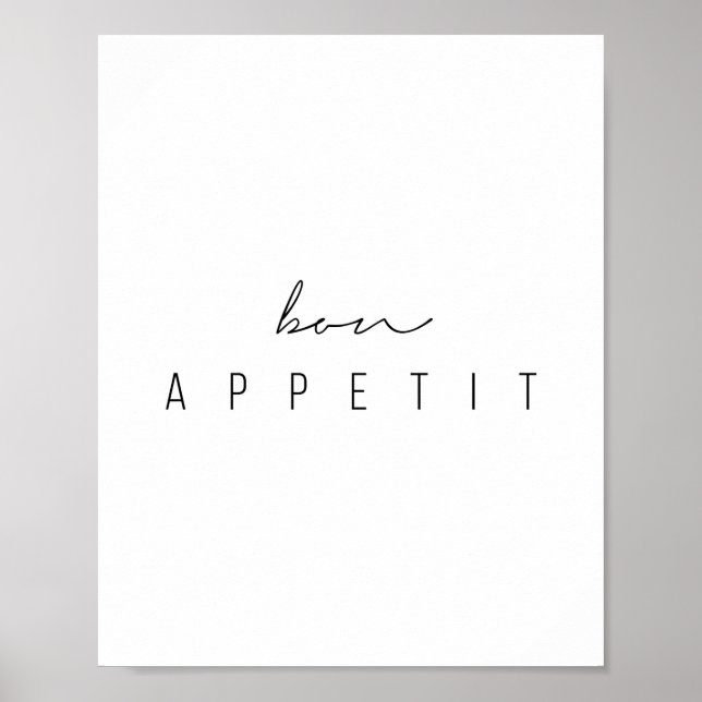 Poster Bon Appetit Script (Devant)