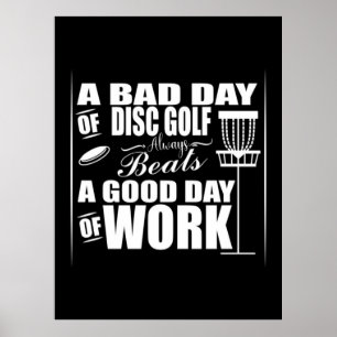 Poster Bon Départ De La Journée Avec Disk Golf