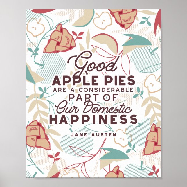 Poster Bon devis Apple Pies (Devant)