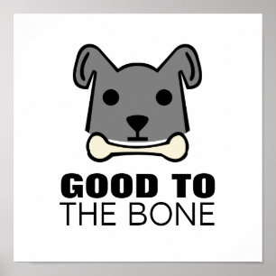 Poster Bon pour l'os, chien
