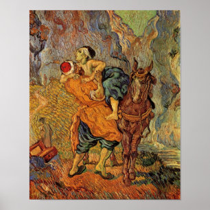 Poster Bon Samaritain (après Delacroix), Vincent van Gogh
