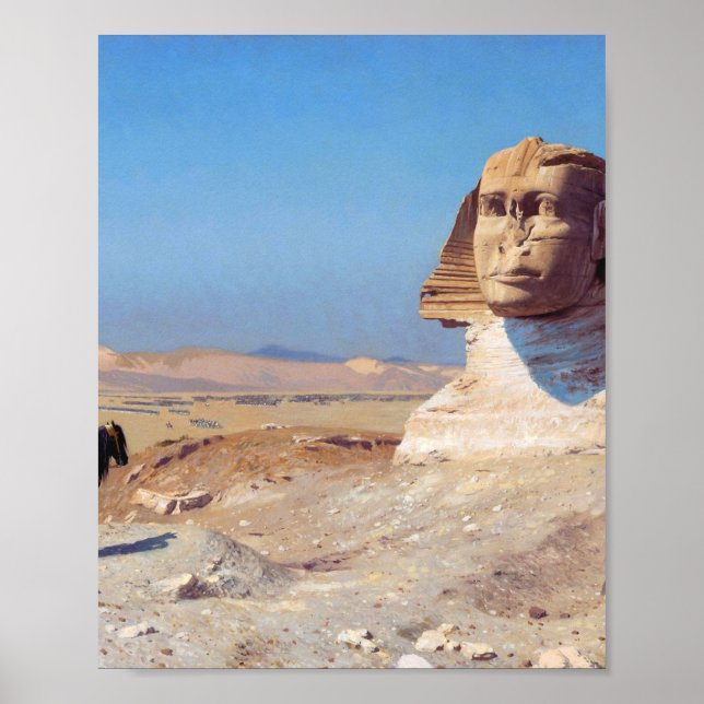Poster Bonaparte Avant Le Sphinx Par Jean Leon Gerome (Devant)