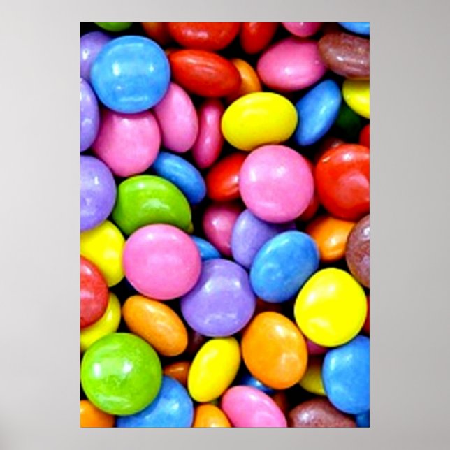 Poster Bonbons, douceurs colorées (Devant)