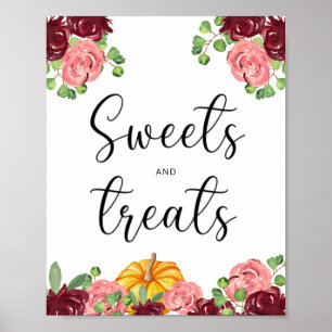 Poster Bonbons et friandises citrouille de Bourgogne baby