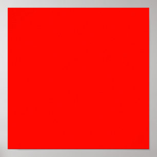 Poster Bonbons Pomme rouge couleur solide