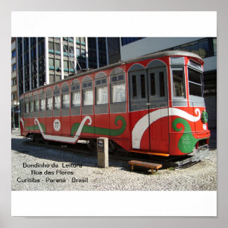 Poster Bondinho da Leitura - Curitiba