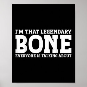 Poster Bone Nom de famille Funny Team Famille Nom de fami