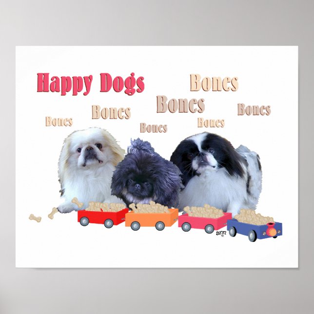 Poster Bones Happy Chiens (Devant)