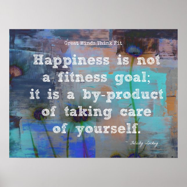 Poster Bonheur et condition physique ! (Devant)