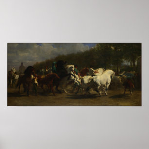 Poster Bonheur - La Foire du Cheval 1855