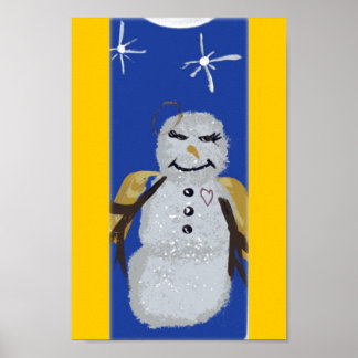 POSTER BONHOMME DE NEIGE