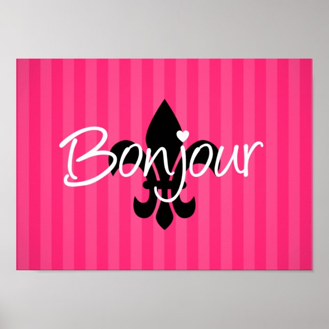 Poster Bonjour (Devant)