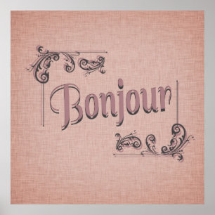 Poster Bonjour