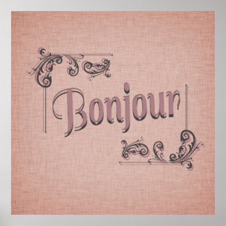 Poster Bonjour