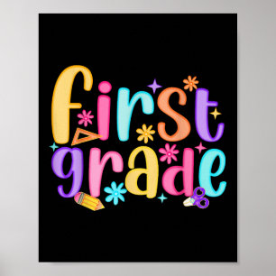 Poster Bonjour 1ère année Enseignante Filles Enfant Prepp
