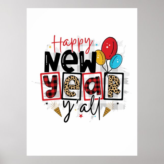 Poster Bonjour 2022 Bonne année Tous (Devant)