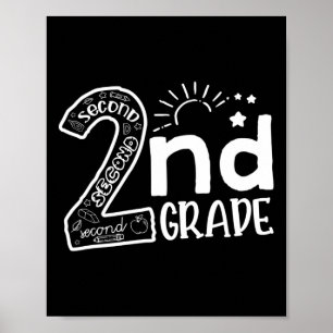 Poster Bonjour aux enseignants de 2e année Garçons et équ