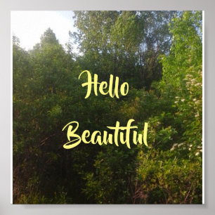 Poster Bonjour belle