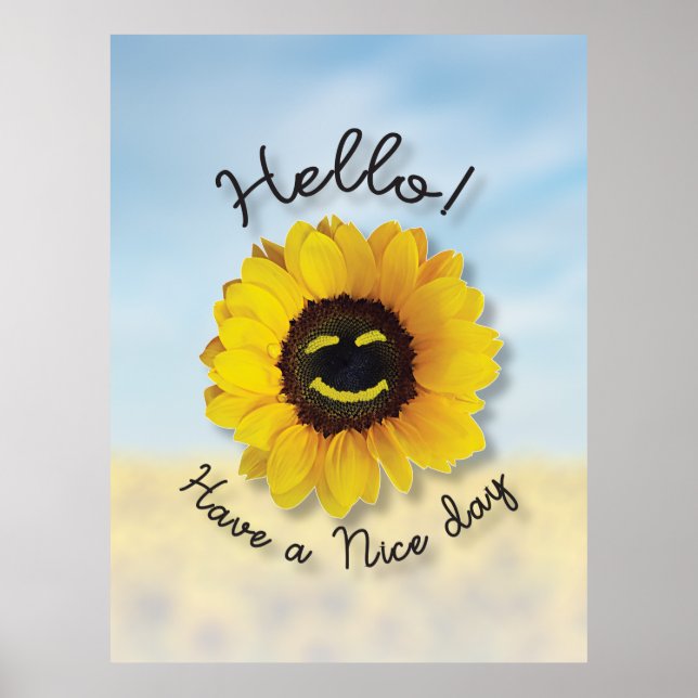 Poster Bonjour ! Bonne journée (Devant)