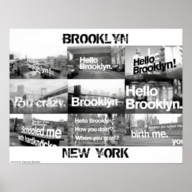 Poster Bonjour Brooklyn (Devant)