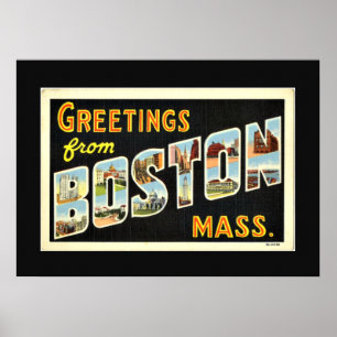 Poster Bonjour depuis Boston, messe.