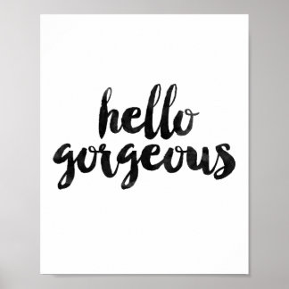Poster Bonjour magnifique