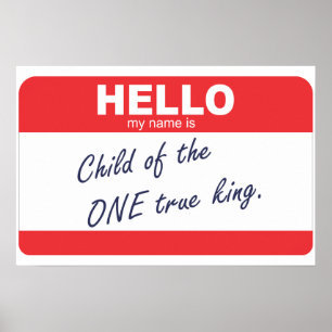 Poster Bonjour mon nom est Enfant du Roi unique