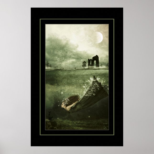 Poster bonjour noir (Devant)