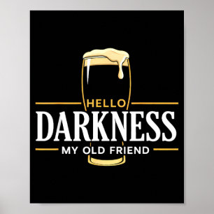 Poster Bonjour obscurité vieil ami bière irlandaise St. P