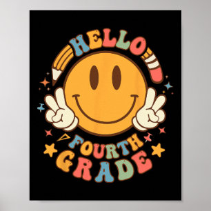 Poster Bonjour Quatrième Année Retour À L'École Super Ens