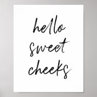 Bonjour Sweek Cheek Funny Toilettes Salle de bain