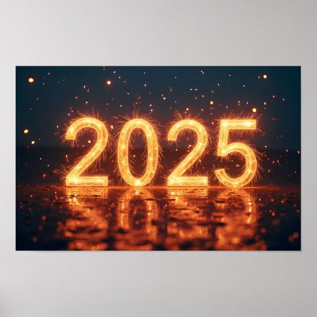 Poster Bonne année 2025 (Devant)
