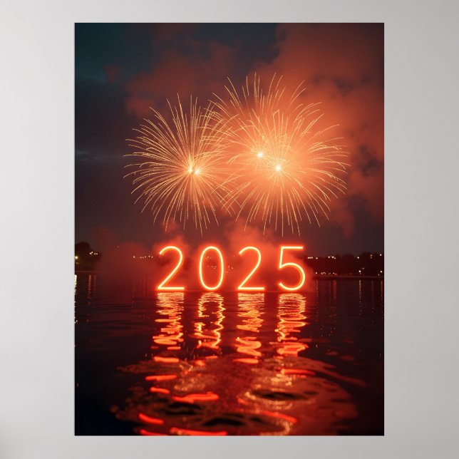 Poster Bonne année 2025 (Devant)