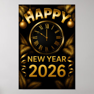 Poster "Bonne année 2026"