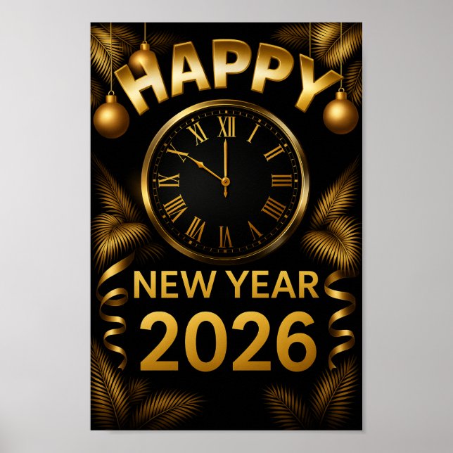 Poster "Bonne année 2026" (Devant)