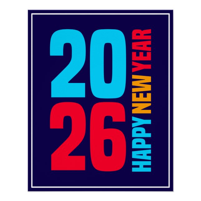 Poster Bonne année 2026-34568 (Devant)