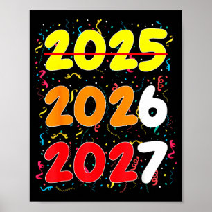 Poster Bonne année 2026 à venir bientôt 2027 Drôle 67 Mem