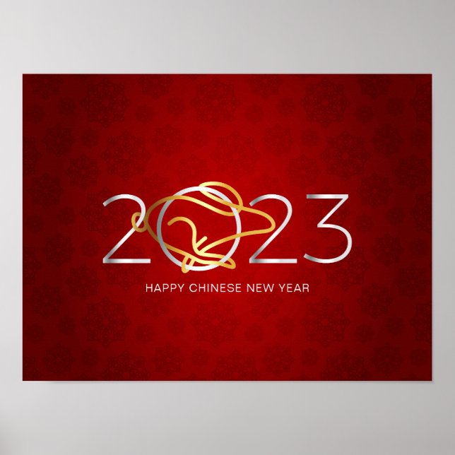 Poster Bonne année chinoise 2023 (Devant)