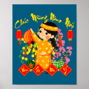 Poster Bonne année Chuc Mung Nam Moi Nouvel An lunaire vi