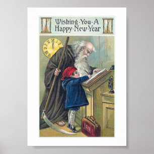 Poster "Bonne année" Vintage