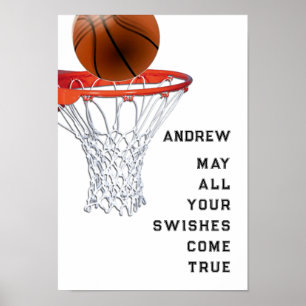 Poster Bonne Chance Basketball