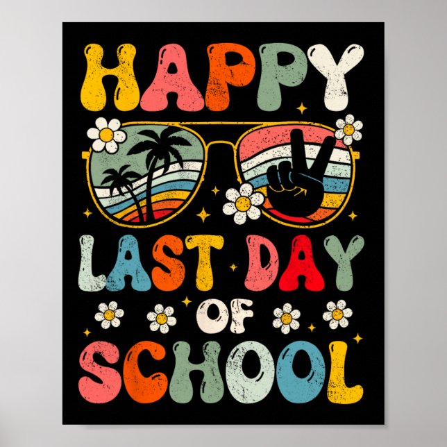 Poster Bonne Dernière Journée D'Été De L'École Enseignant (Devant)
