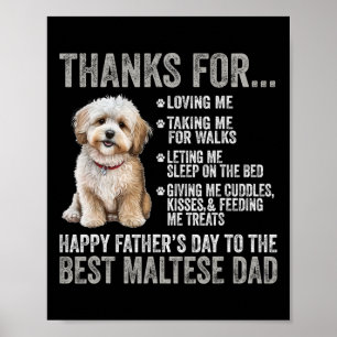 Poster Bonne Fête des pères Au Meilleur Père Maltais - Ma