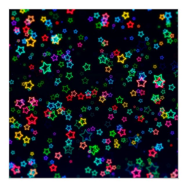 Poster Bonne Neon Star (Devant)